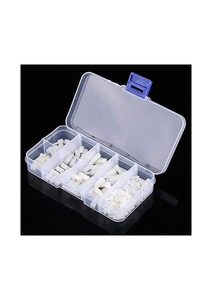 200 Adet M2.5 Naylon Erkek Kadın Hex Spacer Standoff Anakart Standoff Boş Cıvata Çeşitler Plastik Kutu ile Set modelleri