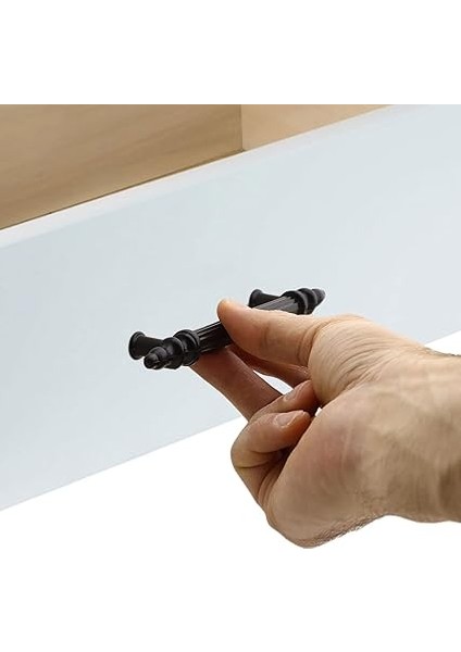 10 Adet Polavit Çekmece Mutfak Dolap Kapak Kulpu Kulbu 96 mm Siyah Sert Plastik Kulp modelleri