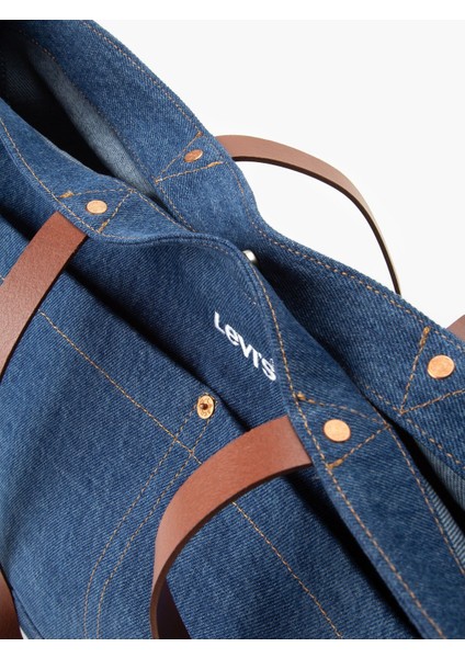 Kadın Mavi Jean Kot Denim Kol Çantası D7959-0002 modelleri