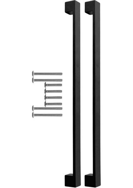 ve Banyo Dolabı Kapakları ve Çekmeceler Için Kalın Metal Kulp Paslanmaz Alüminyum Mobilya Dolap Kulbu 320MM Mat Siyah 2 Adet