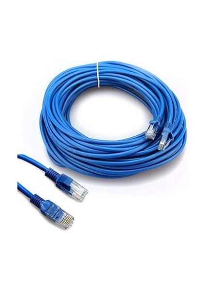 Cat6 Internet Ethernet Kablosu 2 x RJ45 Patch Lan Modem Kablosu 15 Metre 4217 fırsatları