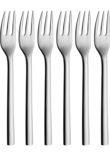 Nuova Çelik 6'lı Kek Çatalı Seti