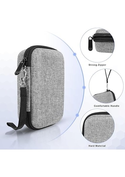 Nıımbot D11 D110 ile Uyumlu Sert Kılıf Etiket Yazıcısı Taşıma Çantası Phomemo D30 D35 Için Uygun, Etiket Kağıdı ve Şarj Kablosu Için Su Geçirmez ve Çarpışma Önleyici Saklama Kutusu fırsatları