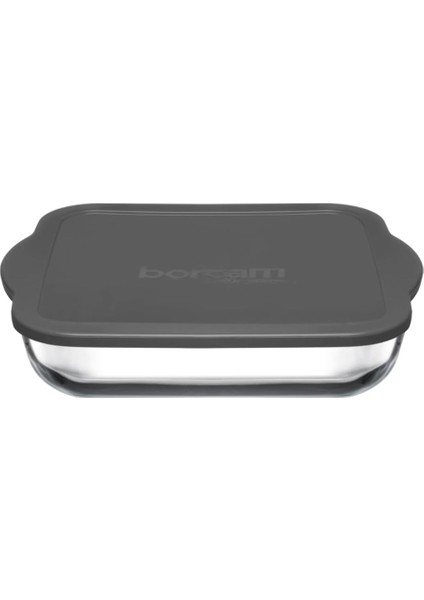 Gri Plastik Kapaklı Fırın Tepsisi 3200 cc