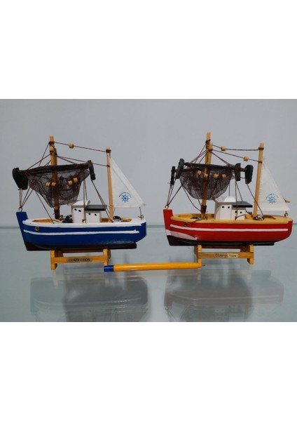 El Yapımı Dekoratif Ahşap Yelkenli Balıkçı Teknesi Taka Maketi 15CM fırsatları