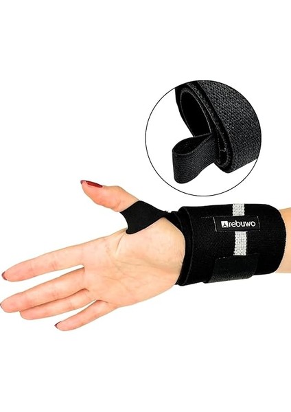 Ağırlık Destek Bilekliği Güç Bileklik Ağırlık Kaldırma Için Bilek Kayışları Fitness Ağırlık Bilek Bandajı 2 Adet Siyah/açık Gri fırsatları