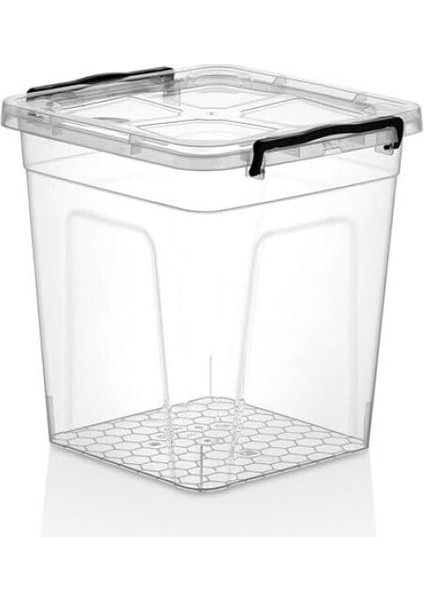 Plastik Saklama Kutusu, Kilitli Kapaklı (10 Litre)