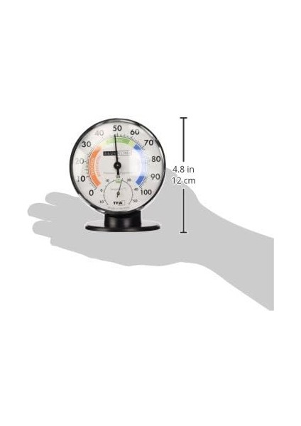 Masaüstü Renkli Analog Termometre Higrometre, Beyaz modelleri