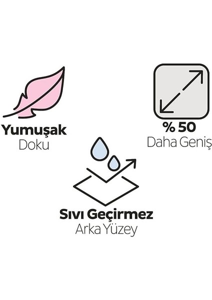 Babycare Bebek Bakım Örtüsü 60X90 cm 3X10 30 Adet modelleri