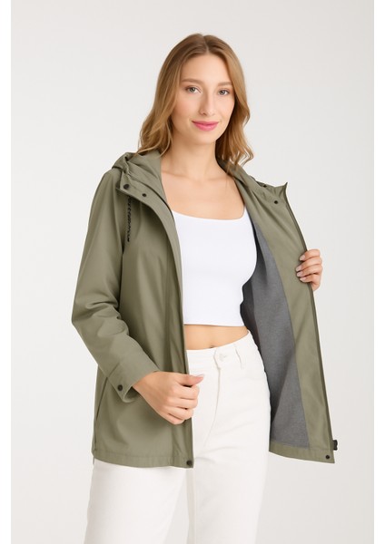 Kadın Rahat Kesim Kapüşonlu Trençkot fiyatları