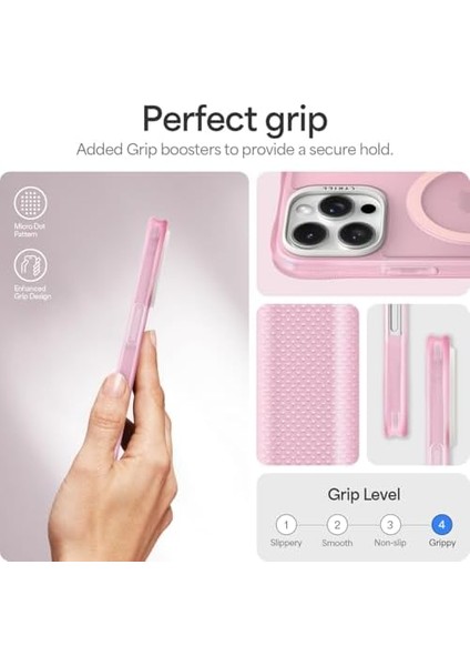 Ciel By 16 Pro ile Uyumlu Magsafe Kılıf Ultrasheer Mag Sararma Karşıtı Hava Kanalı Teknolojisi Askeri Sınıf Koruma Baby Pink Mat Kapak - ACS08255 fiyatları
