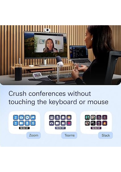 Stream Deck Neo – 8 Özelleştirilebilir Tuş, 2 Dokunmatik Nokta, Hızlı Görevler ve Iş Akışları – Word, Excel, Powerpoint, Takımlar, Zoom, Spotify Vs. Kontrol Edin – Mac ve Pc ile Uyumlu modelleri
