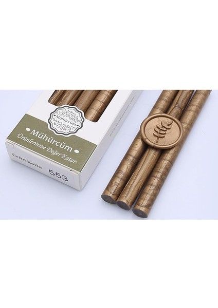 Mühür Mumu Çubuk 11MMX120MM 10 Lu Paket Model: 553 Sütlü Kahve