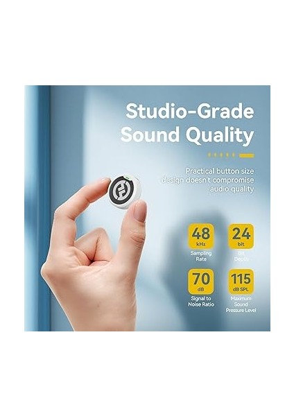 Hollyland Lark M2 Kablosuz Lavalier Mikrofon (2tx+3rx) Kamera, Iphone, Android, Pc, 48 Khz / 24 Bit Hi-Fi Ses 40H Süre 300 M Menzil, Enc Anti Ses Takmalı Mikrofon, Vlog Için Kablosuz - Beyaz modelleri