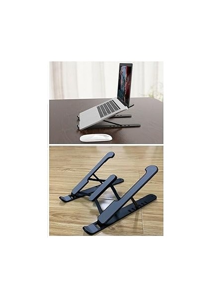 Yükseklik Ayarlı Plastik Laptop Standı, Kolay Kurulum, Taşınabilir, Ergonomik ve Konforlu, Bilgisayar Standı modelleri