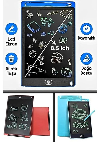 8,5 Inç Çocuklar ve Yetişkinler Için Dokunmatik Ekran Dijital Çizim Tahtası, Kalemli Yazı ve Çizim Tableti modelleri