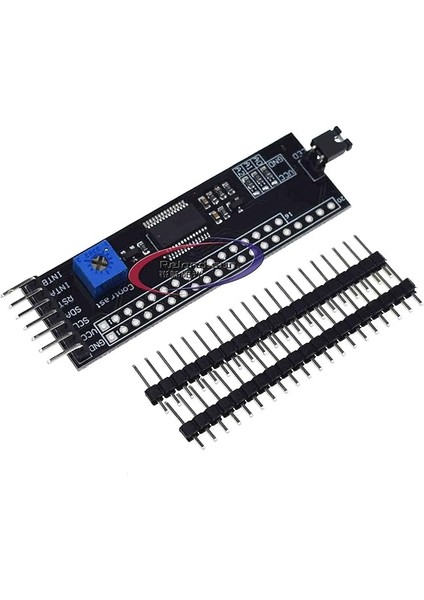 Sun MCP23017 5V 1602/2004/12864 LCD Sürücü Modülü I2C Iıc Seri Arayüz Adaptör Kartı Pimli Kontrast Ayarlama