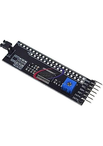 Sun MCP23017 5V 1602/2004/12864 LCD Sürücü Modülü I2C Iıc Seri Arayüz Adaptör Kartı Pimli Kontrast Ayarlama fırsatları