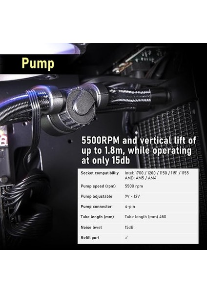 AIO-240-BB27A-RP240MM Sıvı Soğutma Sıyah modelleri