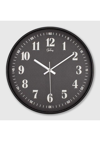 221-K Serisi Metal Görünümlü Örgü Kadranlı Sessiz Akar Roma Rakamlı Modern Duvar Saati 30 cm