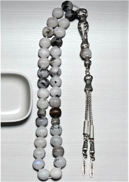 Orijinal Ay Taşı Doğal Taş Tesbih 33’lü