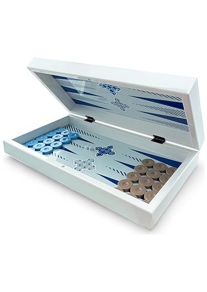 Blue Tile Tavla, Çizilmez Zeminli, Mıknatıslı Mdf Kasa, 2 Kat Vernik Cilalı fırsatları