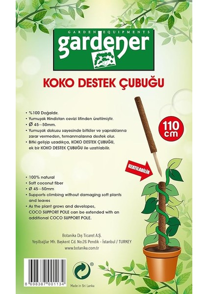 KKS110 Koko Sarmaşık Çubuğu - 110 cm fiyatları