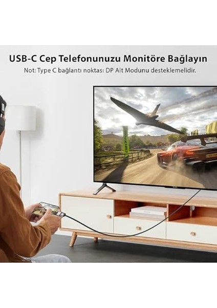 4k@60hz Type-C To HDMI Çevirici Dönüştürücü Adaptör Görüntü Aktarımı Mini Otg Tcdh0 fırsatları