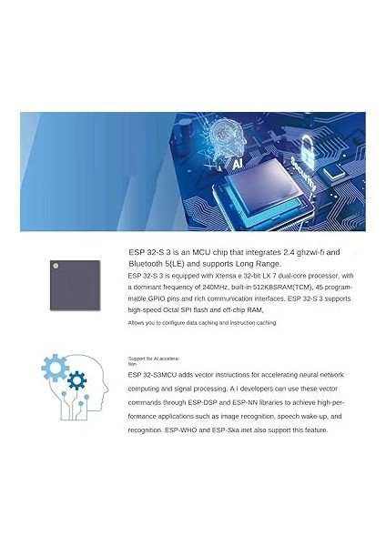 ESP32 ESP32-S3 Wifi+Bluetooth Iot Çift Tip-C Geliştirme Kartı Çekirdek Kartı ESP32-DEVKITC-1 Geliştirme Kartı fırsatları