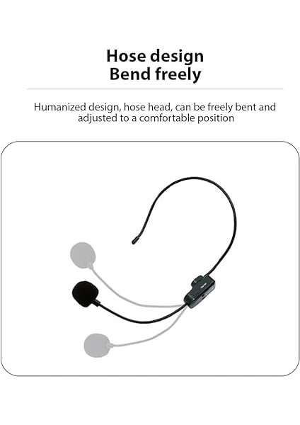 2.4g Kablosuz Mikrofonlu Kulaklık, 98FT Menzilli Alıcı Kulaklık Mikrofonu, El Mikrofonu ve Yaka Klipsli 3'ü 1 Arada Profesyonel Ses Amplifikatörü Kulaklık Mikrofonları Karaoke Hoparlör Pa Sist fırsatları