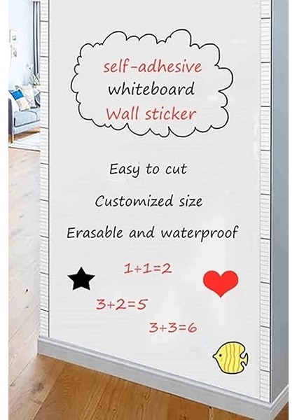 Sticker Board Duvara Yapışan Yapışkanlı Yazı Tahtası 1430 fiyatları