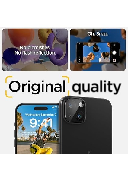 iPhone 15 / 15 Plus / 14 / 14 Plus Kamera Lens Camı Koruyucu Glas.tr Optik (2 Adet) Black - AGL06917 indirimleri