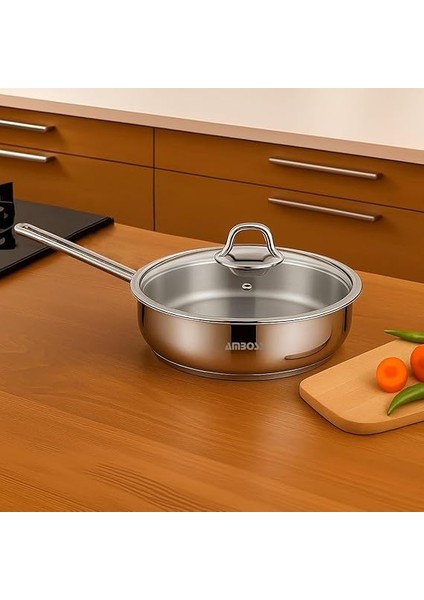 Saphire 28X8 4,5 Lt Cam Kapaklı Çelik Tava 4806 fiyatları