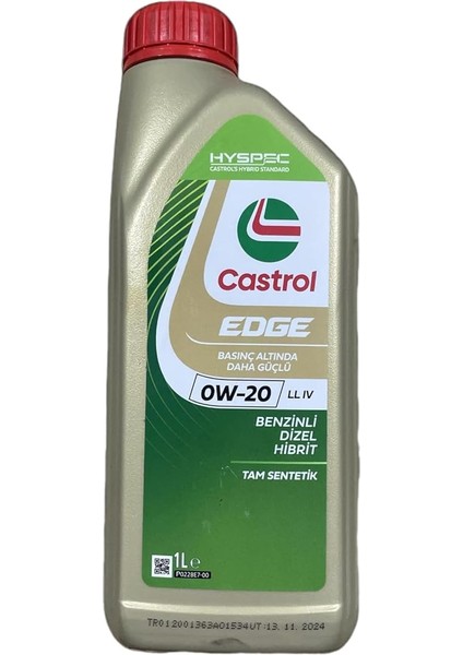 Edge 0W-20 Ll Iv 1 Litre modelleri