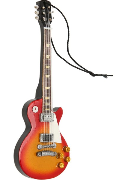 Küçük Gitar Koleksiyon Mini Gitar Dekorasyonu Zarif Ahşap Gitar Süsü Minik Gitar Figürü (07)