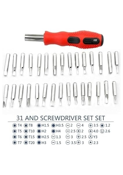 Tornavida Bits Uç Seti 31 Parça, Elektronik Telefon Tamir Tornavida Takımı Yumurta Şeklinde fırsatları