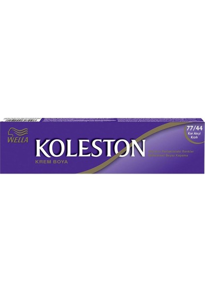 Koleston Single Tüp Boya 77/44 Kor Ateşi Kızılı