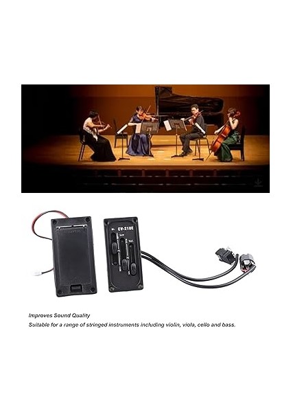 Keman Manyetik, Iyi Metal ve Plastik, Taşınabilir Keman Eq Ekolayzer Keman Yaylı Enstrüman Parçaları Için Kablolu Keman Sessiz Eq Pikap (B58 Alımı) fırsatları