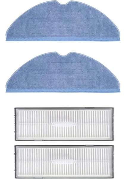 ile Uyumlu S8/s8+/s8 Pro Ultra/s7/s7 Maxv/s7 Maxv Ultra/s7 Max Ultra/s7 Pro Ultra Için Hepa Filtre,fiber Mop Paspas Yedek Seti-4 Parça