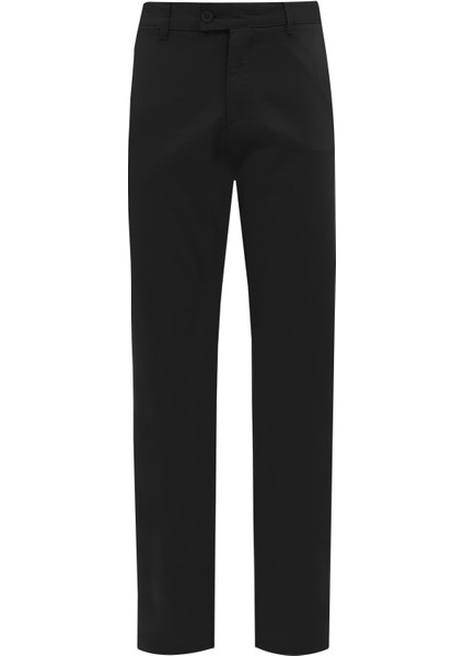 Siyah Comfort Fit Chino Pantolon