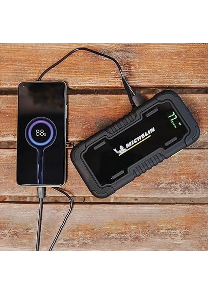 MJS120 1500AMP Lityum Polimer Akü Takviye 21 Volt + Powerbank + LED Lamba fırsatları