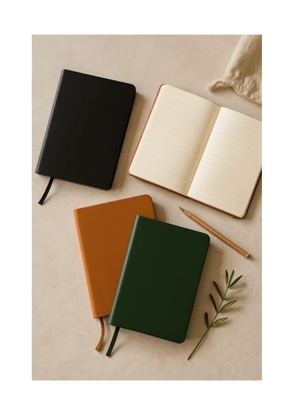 Tanıtım Defter, Noktalı Defter, Termo Deri Kapaklı Noktalı Defter, 128 Yaprak A5 Defter, Ofis ve Kırtasiye, Plan, (Yeşil) modelleri