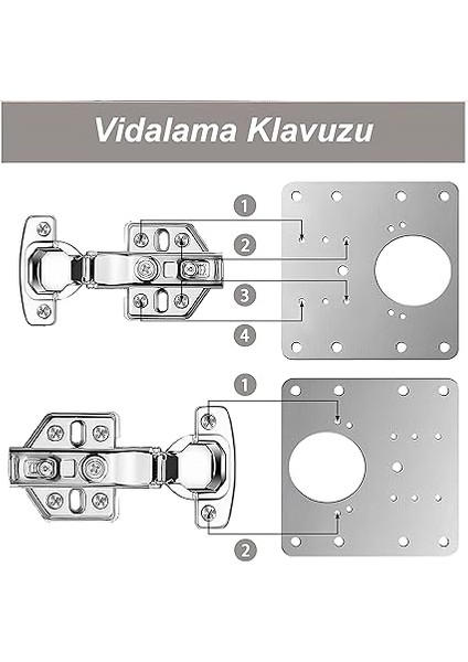 2 Adet Paslanmaz Çelik Menteşe Onarım Plakası – 9x9 cm Tamir Kiti, 12 Vida ile – Dolap Kapakları Için Dayanıklı ve Kolay Montajlı Menteşe Sabitleme Plakası modelleri
