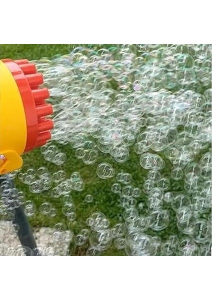 Pilli Mavi Köpük Tabancası Baloncuk Makinesi Xl Boy Şık Tasarım 21 Delikli Bol Köpük (Mavi) modelleri