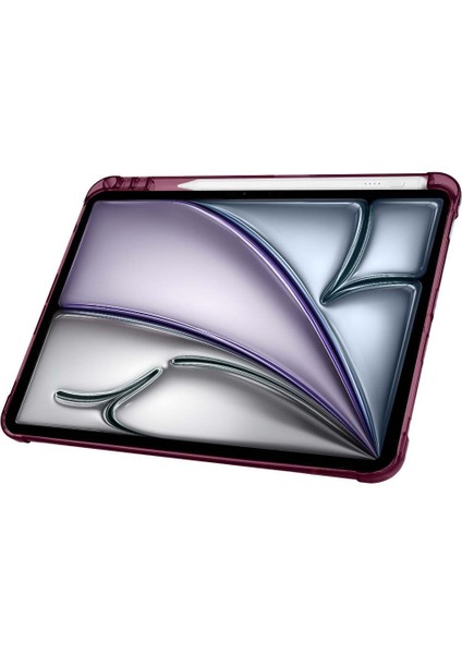 Apple iPad Air 11'' M3 2025/M2 2024 Uyumlu Üçgen Katlanabilir Kalem Şarj Bölmeli Standlı Kılıf fırsatları