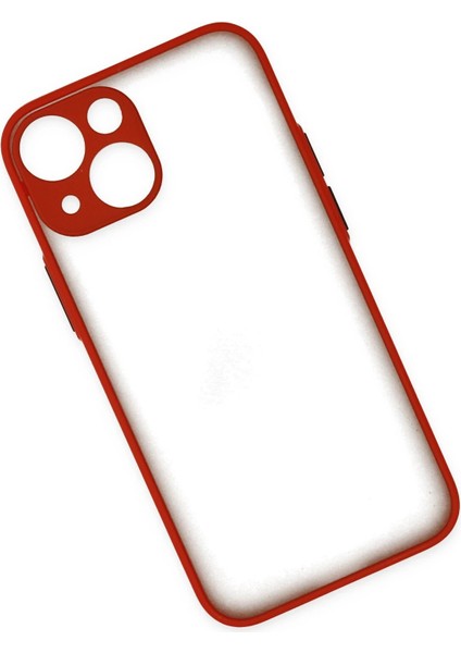 Apple iPhone 15 Kılıf Montreal Silikon Kapak - Kırmızı