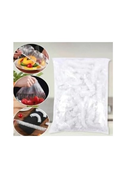 100 Adet Tencere, Tabak, Tek Kullanımlık Dayanıklı Poşet, Tabak ve Tencereler Için Kapak, Yiyecekleri Hijyenli Muhafaza (100) modelleri