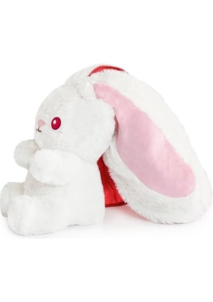 Oyuncak Pelüş Çilek Tavşan,fermuarlı Meyve Çantasında Nakışlı,40 Cm,pembe, Kırmızı,, Ananas, Havuç Model Seçenekleri,paskalya,çilek Tavşan (Kırmızıçilek) modelleri