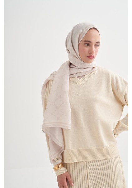 Grace Monogram Floş Şal Bej fırsatları