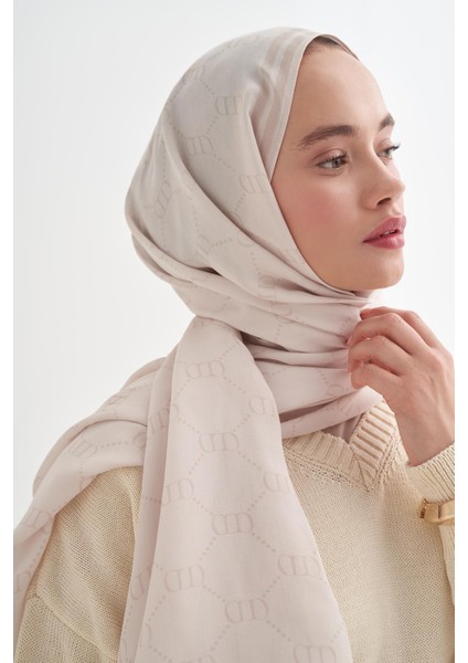 Grace Monogram Floş Şal Bej indirimleri